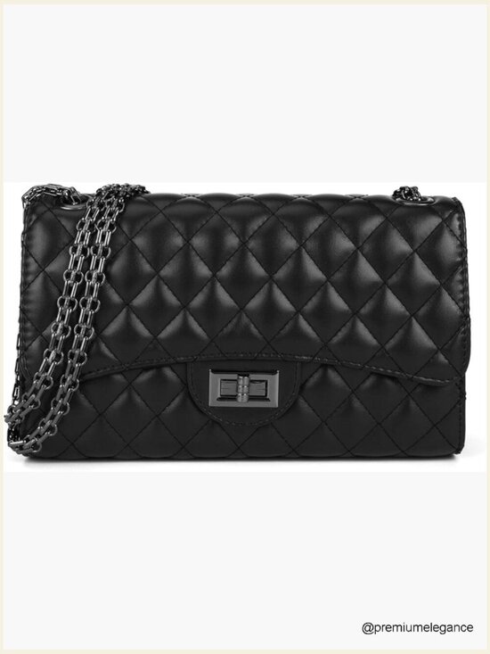 Handbags - Quilted Crossbody Purse for Women Trendy Shoulder Bag with Chain
